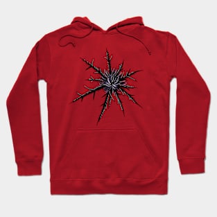 Dry Thistle With Sharp Thorns Gothic Botanical Art Hoodie